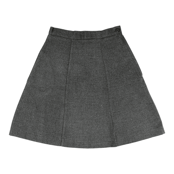 Girls Panelled School Skirt-0