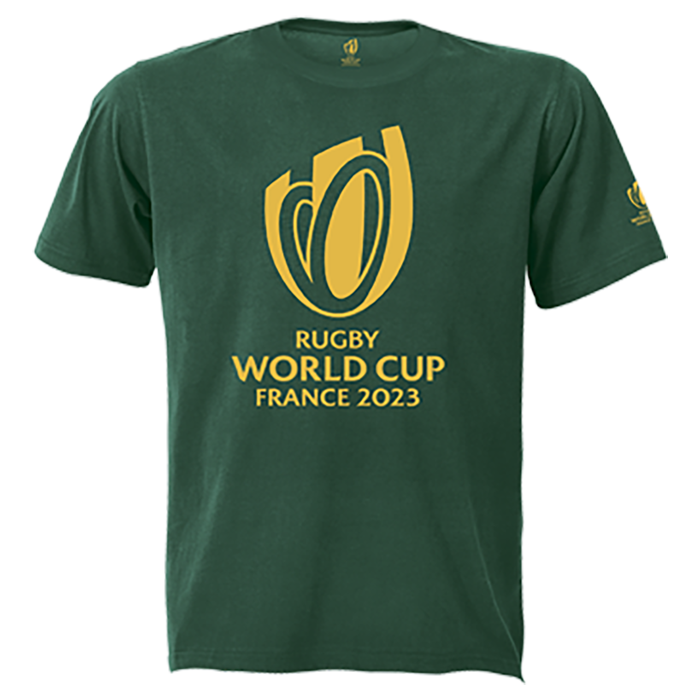 145g Single Jersey RWC 2023 Tee Gold Trophy Print Pre Boys-0