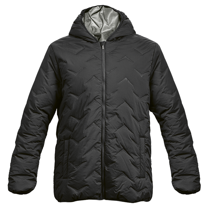 Mock-Quilt Hooded Puffer Mens-0