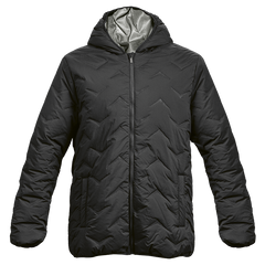 Mock-Quilt Hooded Puffer Mens-0