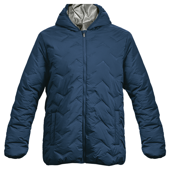 Mock-Quilt Hooded Puffer Mens-1