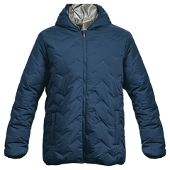 Mock-Quilt Hooded Puffer Mens-1