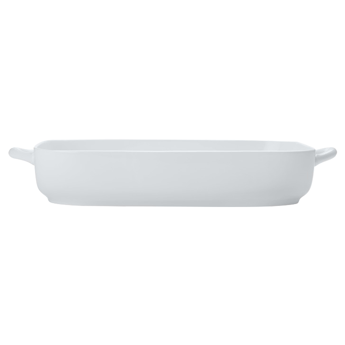 White Basics Rectangular Baker-0