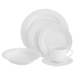 Arctic White 36 Piece Dinner Set-0