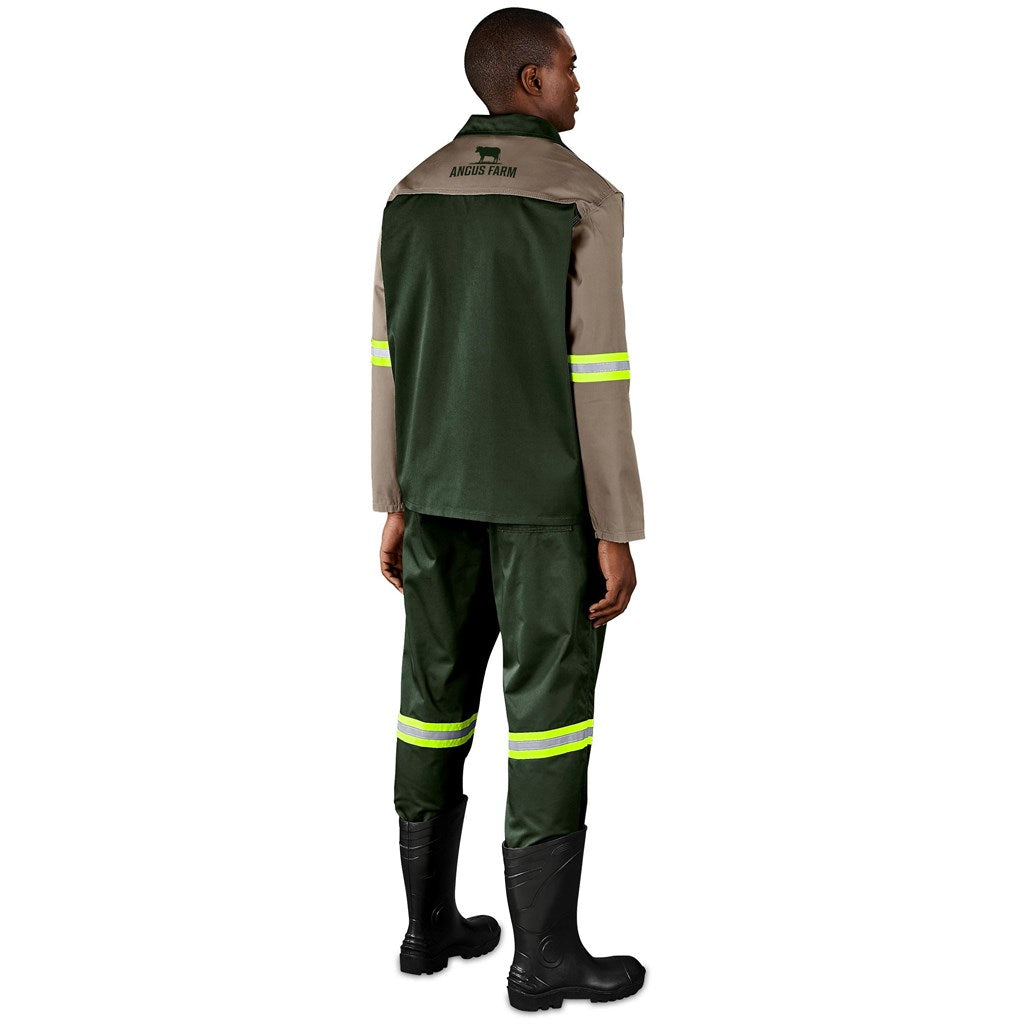 Site Premium Two-Tone Polycotton Jacket - Reflective Arms - Yellow Tape-8