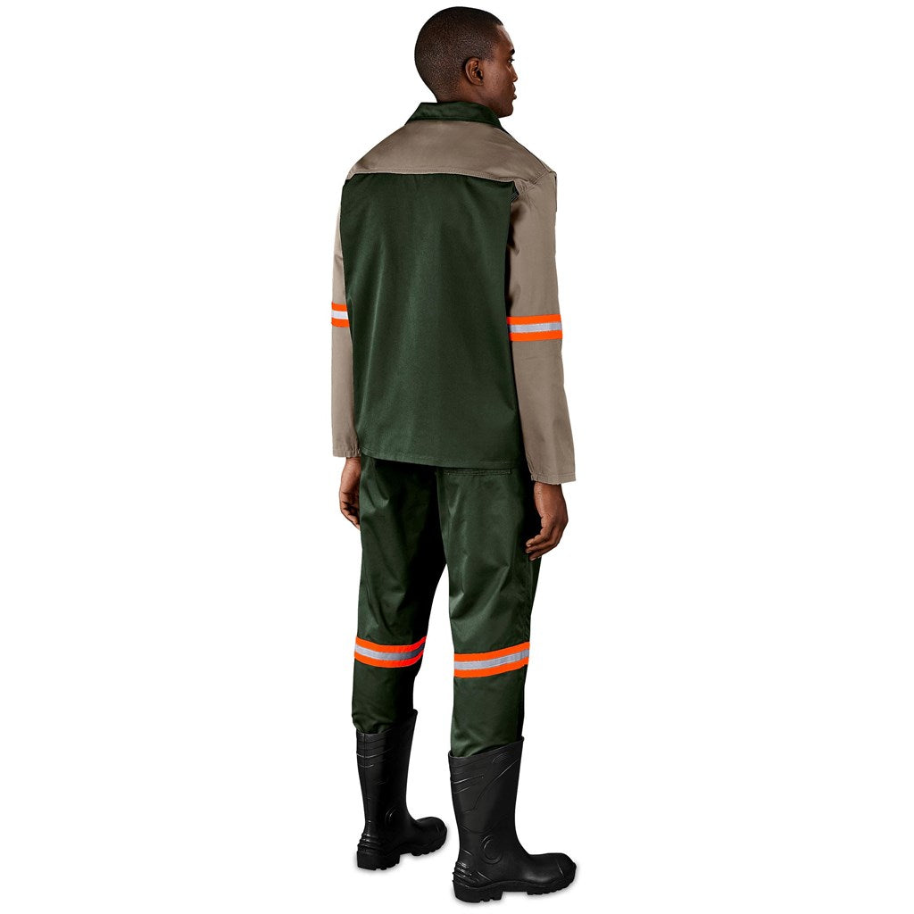 Site Premium Two-Tone Polycotton Jacket - Reflective Arms - Orange Tape-3