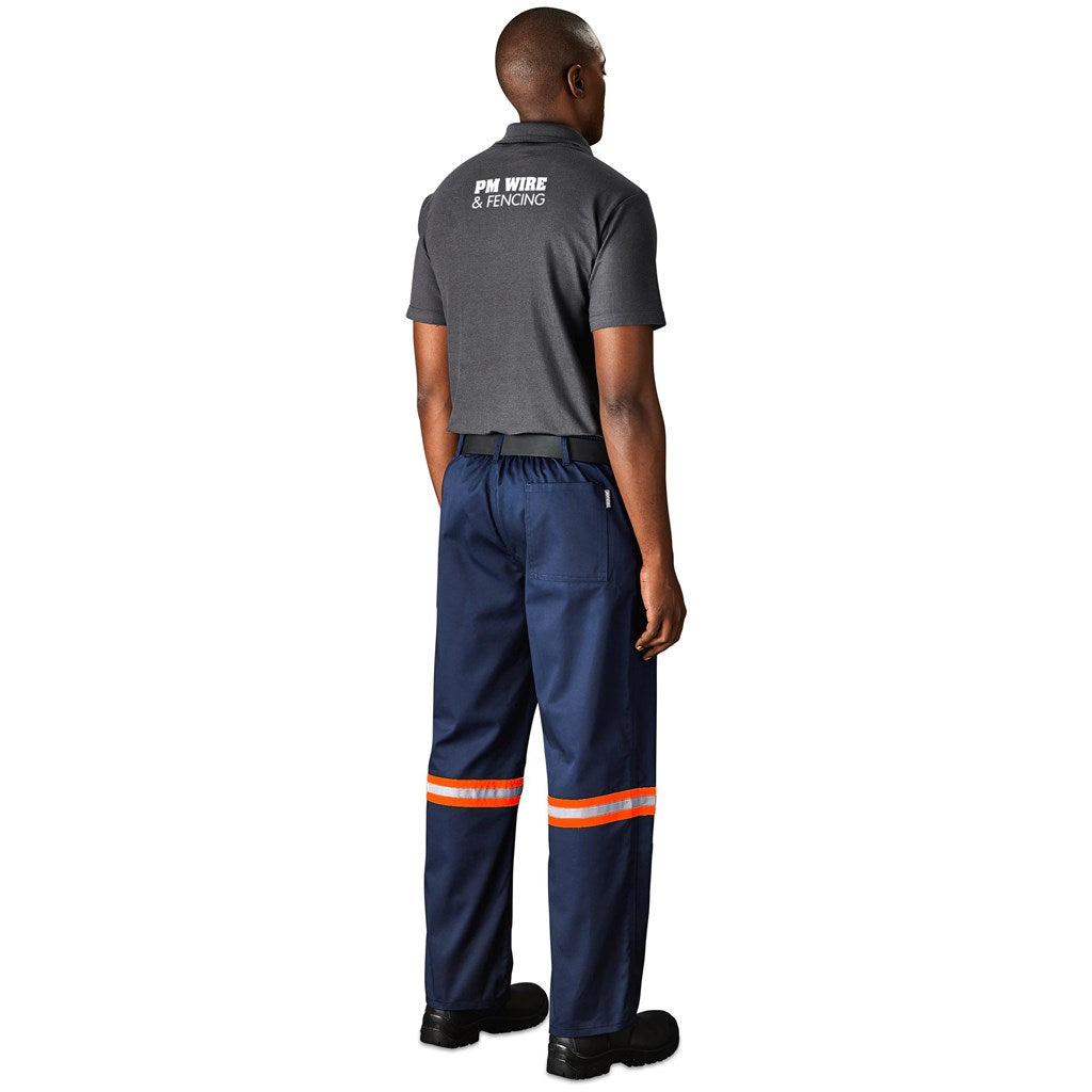 Site Premium Polycotton Pants - Reflective Legs - Orange Tape-2