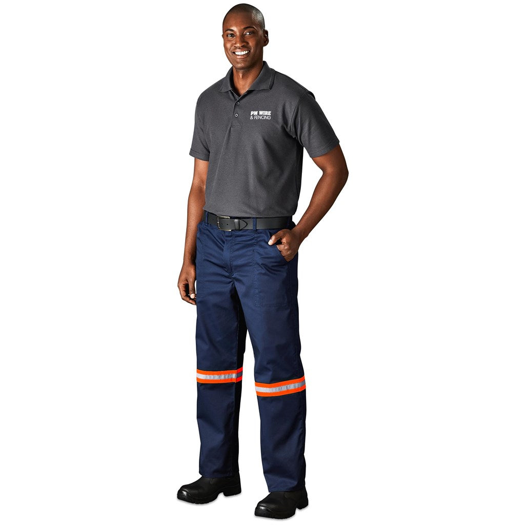 Site Premium Polycotton Pants - Reflective Legs - Orange Tape-4