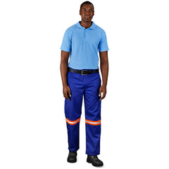 Site Premium Polycotton Pants - Reflective Legs - Orange Tape-10