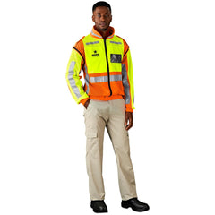 Metro Two-Tone Hi-Viz Reflective Zip-Off Jacket-20