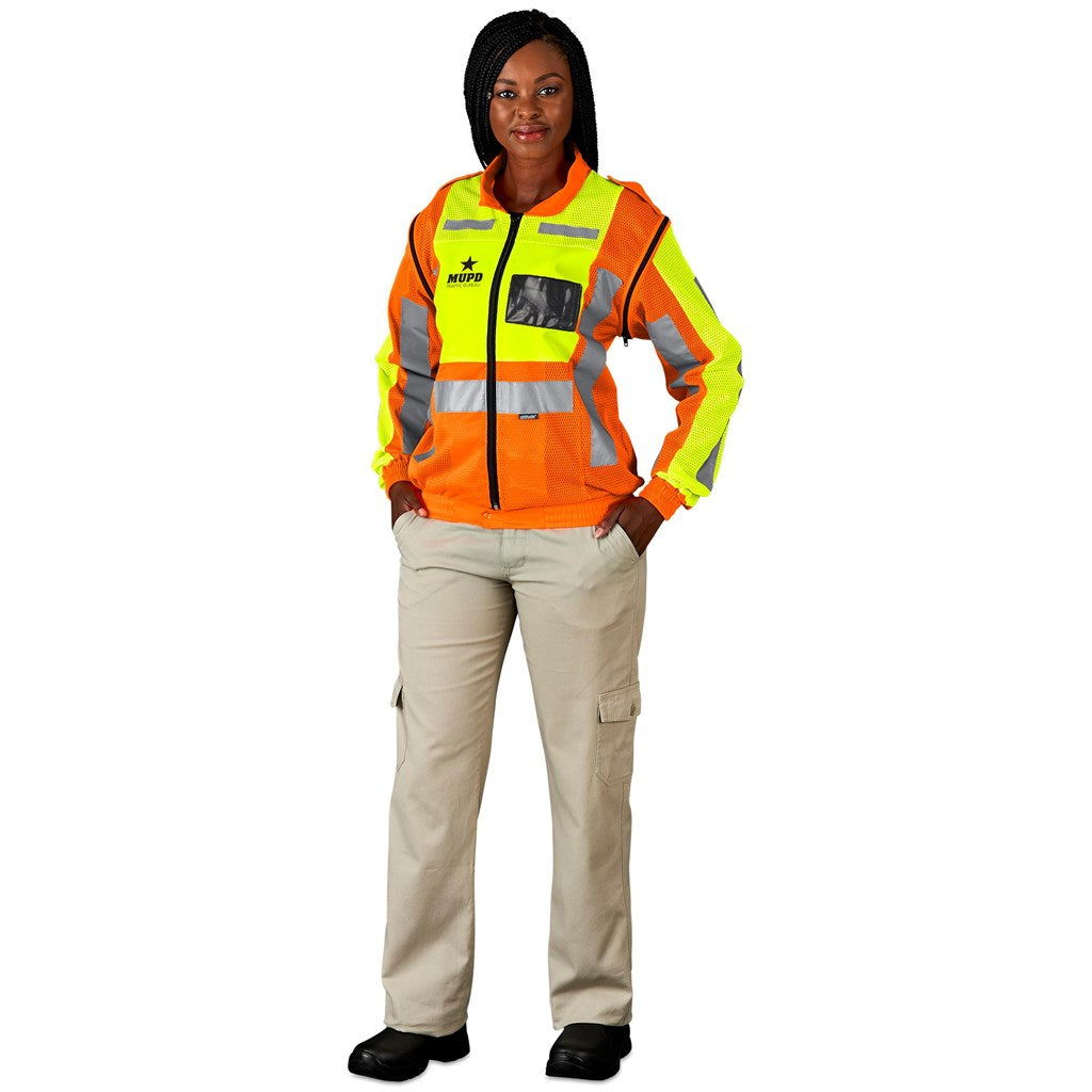 Metro Two-Tone Hi-Viz Reflective Zip-Off Jacket-21