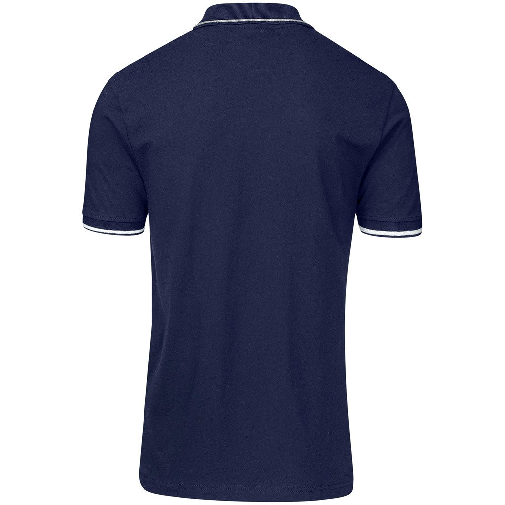 Mens Ash Golf Shirt - Navy-3