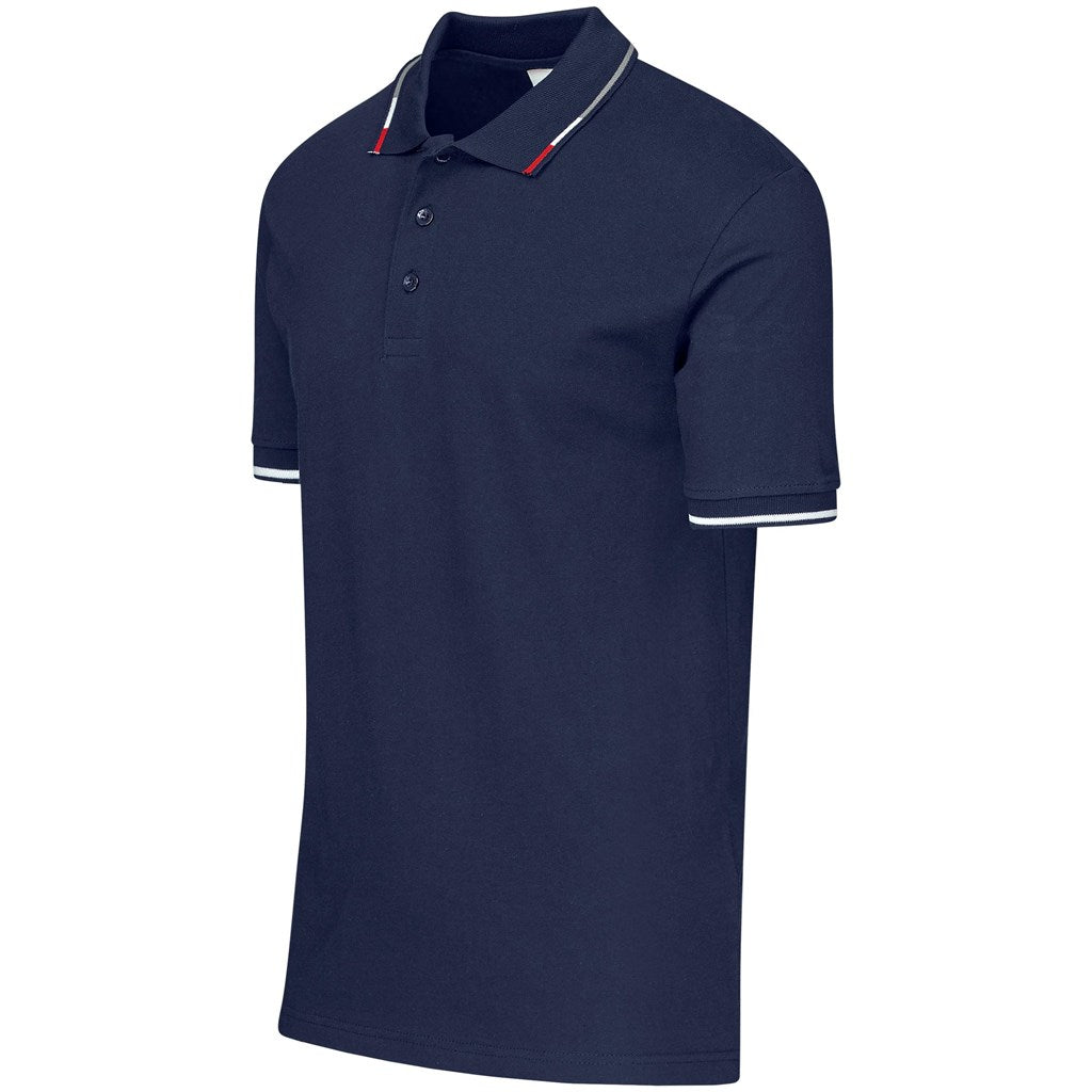 Mens Ash Golf Shirt - Navy-5