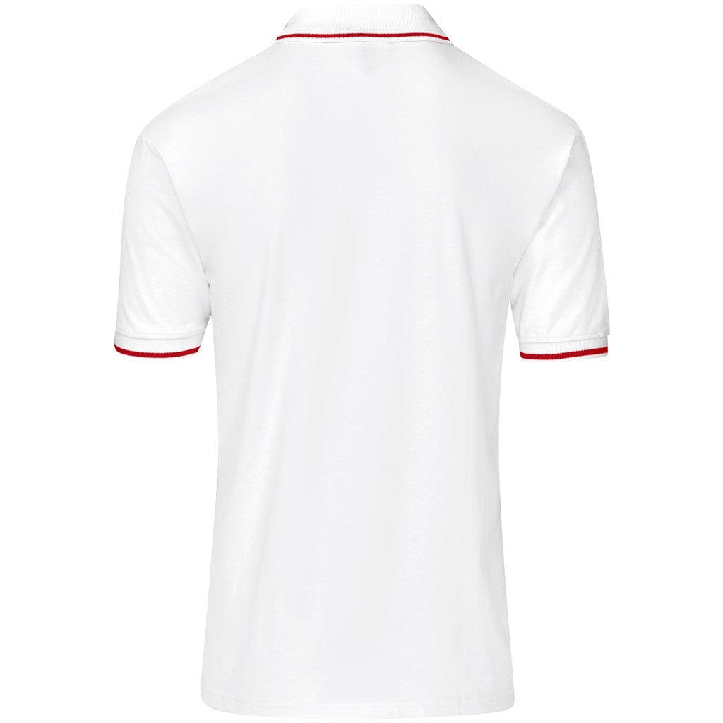 Mens Ash Golf Shirt - White-2