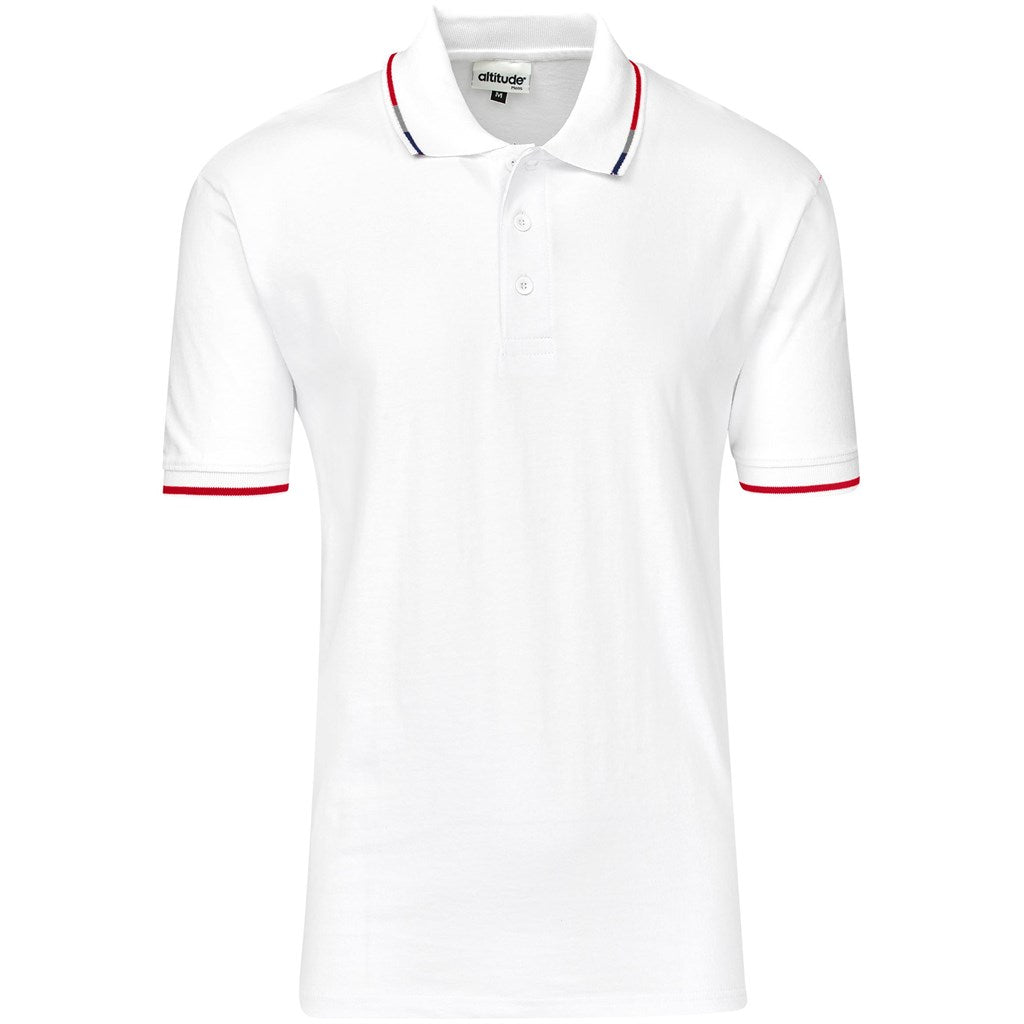 Mens Ash Golf Shirt - White-3