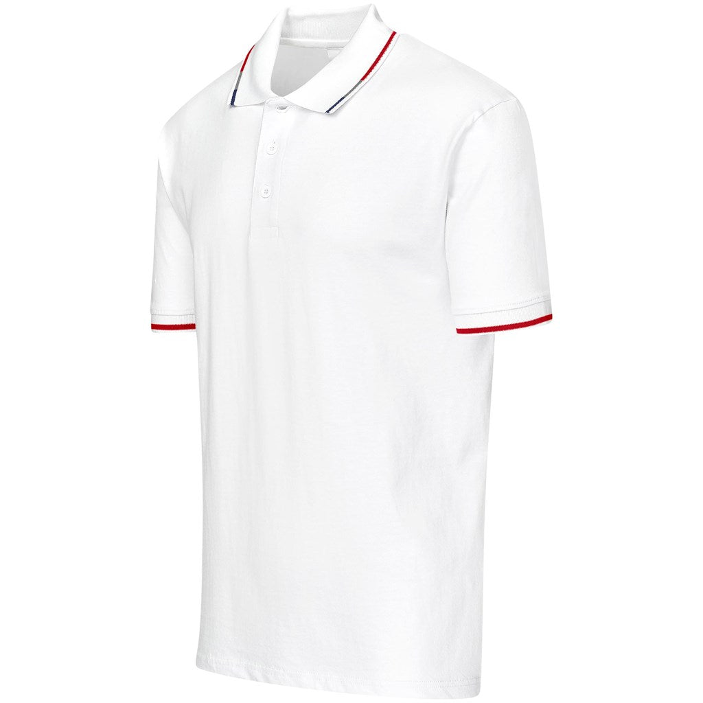 Mens Ash Golf Shirt - White-4