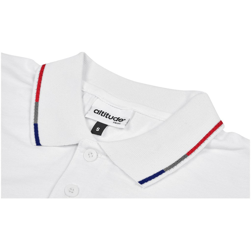 Mens Ash Golf Shirt - White-1