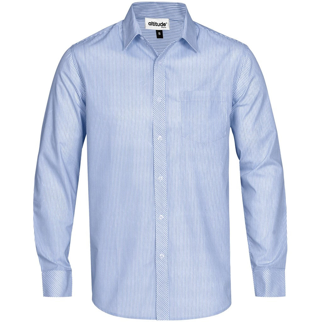 Mens Long Sleeve Birmingham Shirt - Light Blue-0