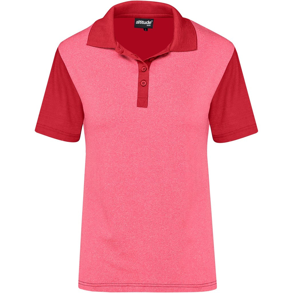 Ladies Crossfire Golf Shirt - Red-0