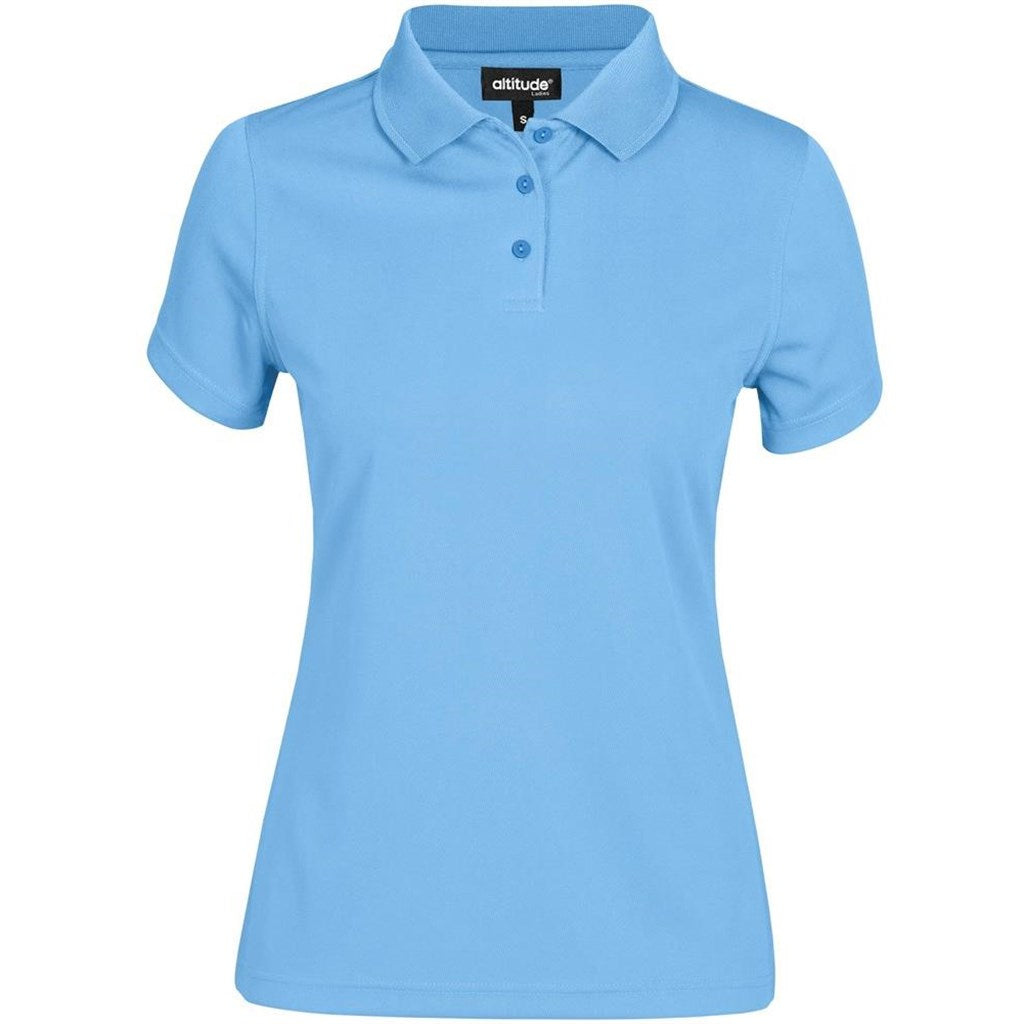 Ladies Distinct Golf Shirt - Sky Blue-0