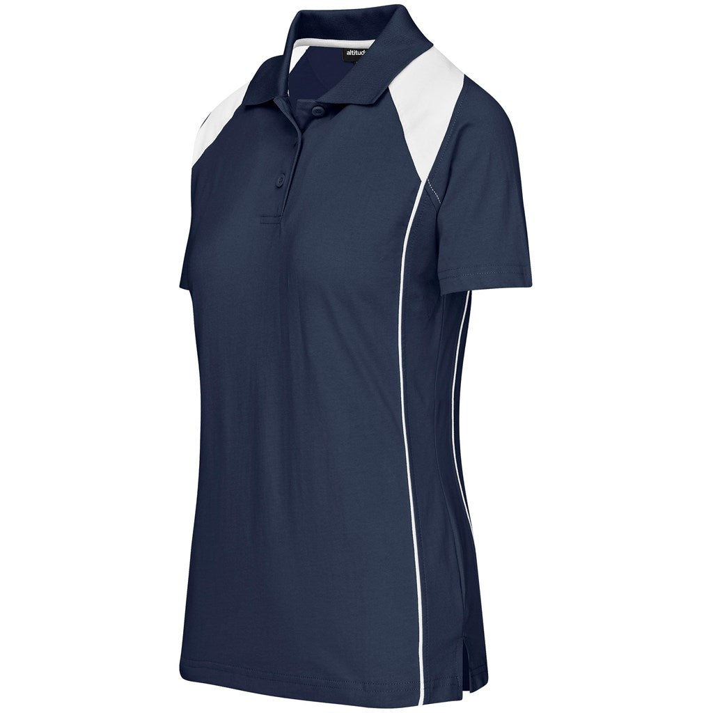 Ladies Infinity Golf Shirt - Navy-2