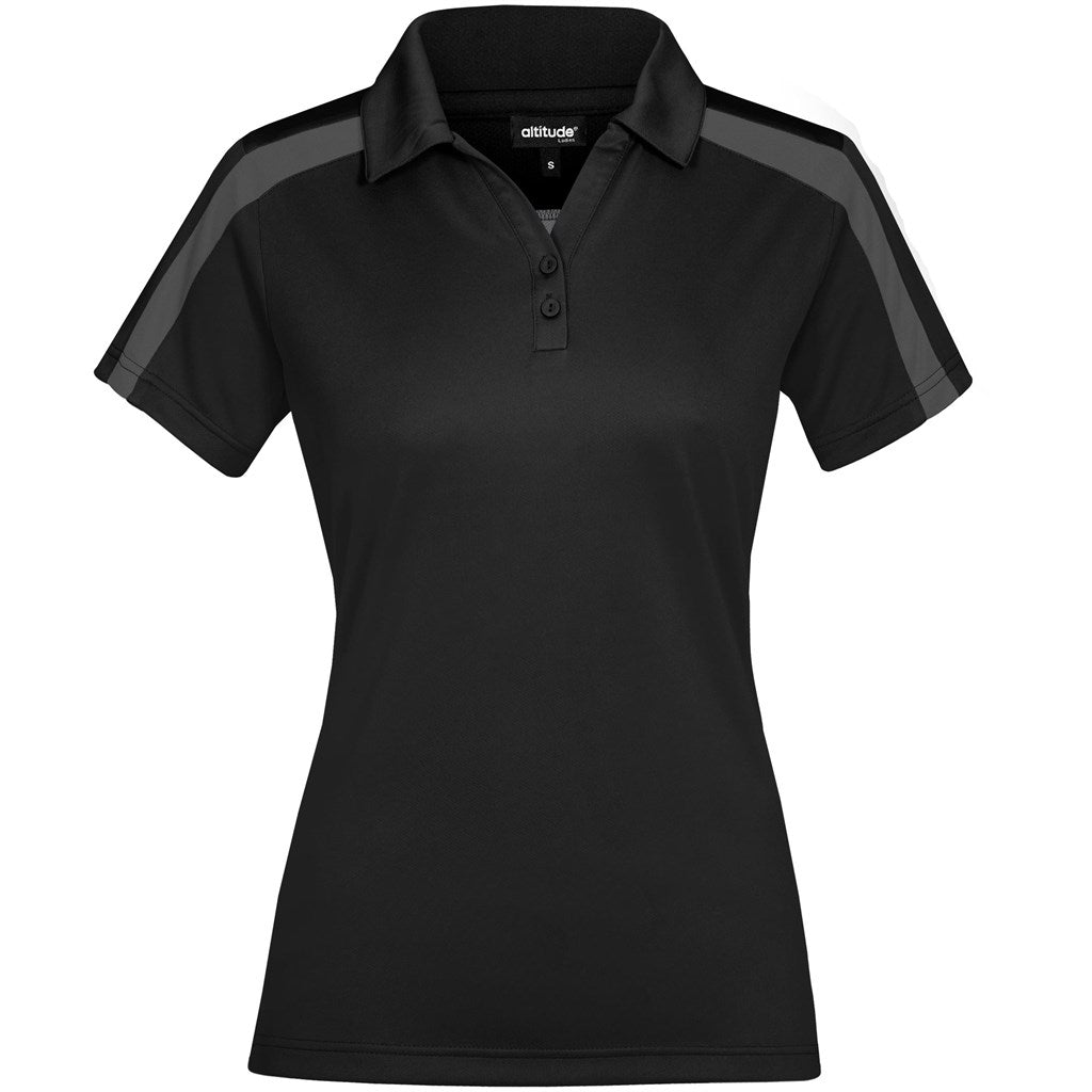 Ladies Nautilus Golf Shirt - Black-0