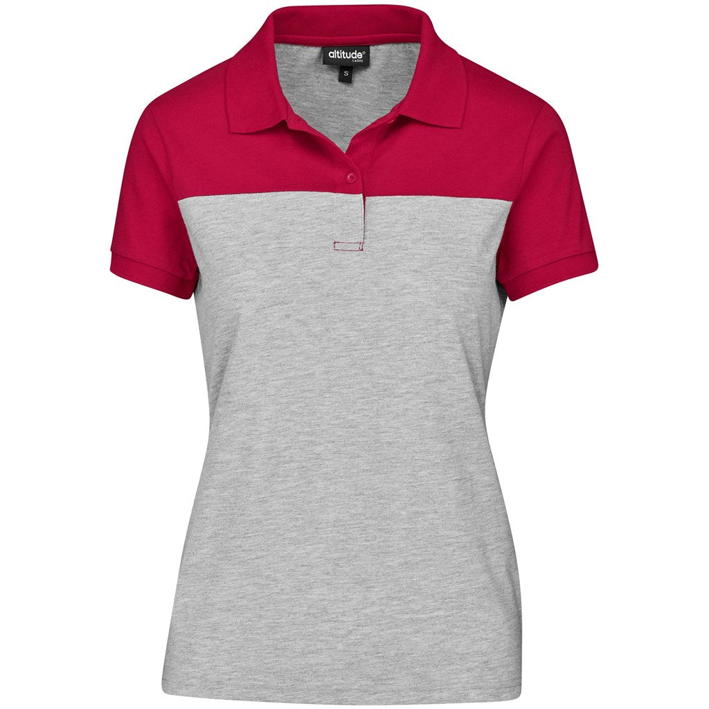 Ladies Urban Golf Shirt - Red-0