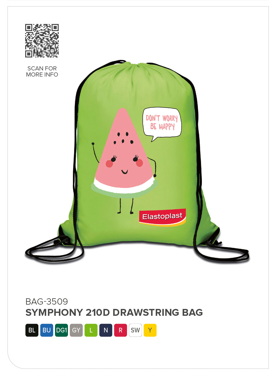 Symphony 210D Drawstring Bag-2