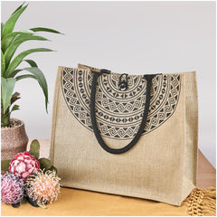 Okiyo Kashira Jute Tote-3