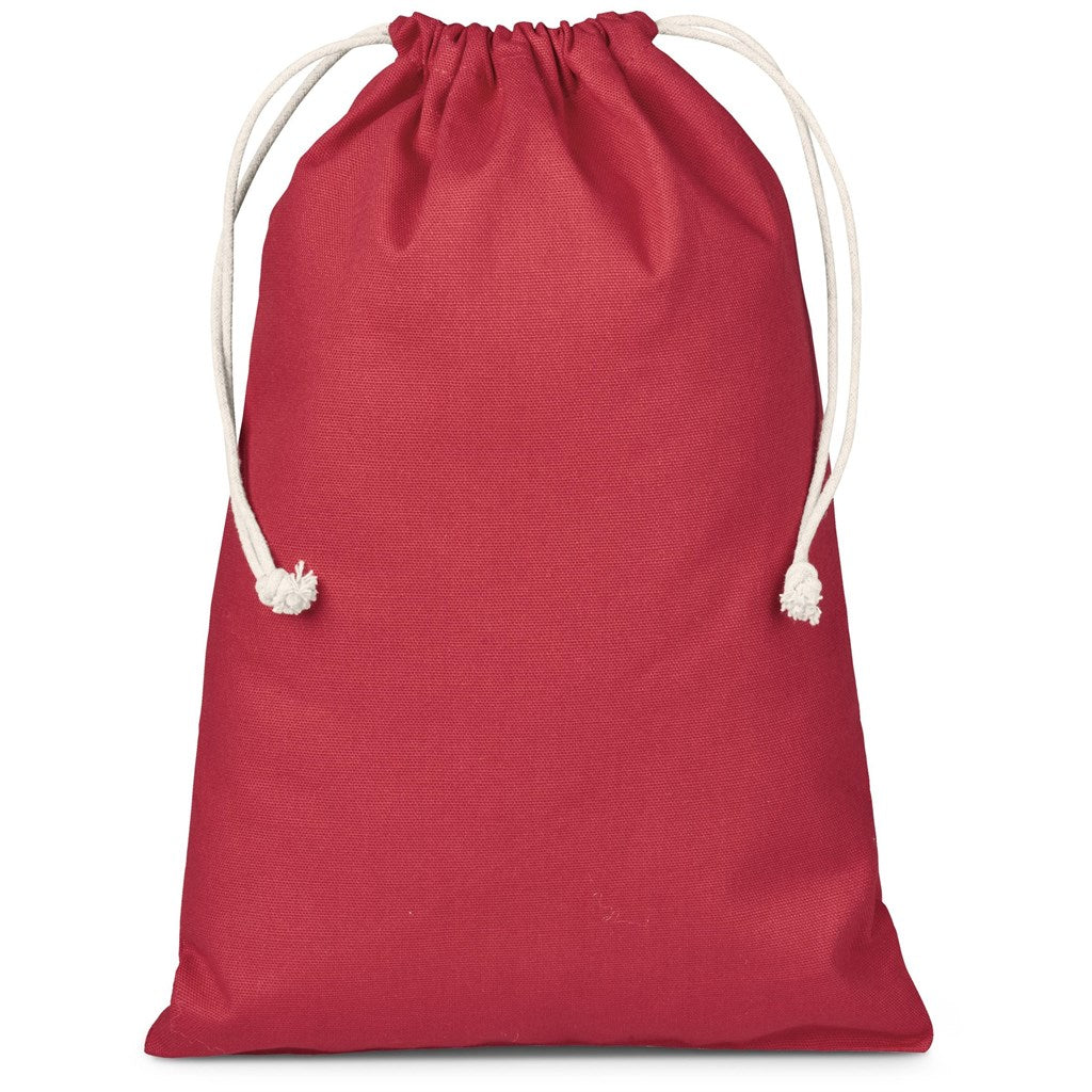 Allsorts Maxi Cotton Drawstring Pouch - Red-1