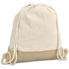 Okiyo Bijin Jute & Cotton Drawstring Bag-3