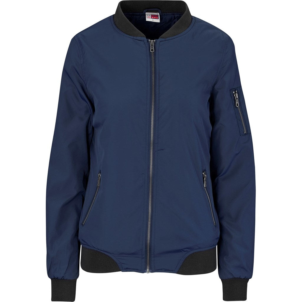 Ladies Crusader Bomber Jacket - Navy-0