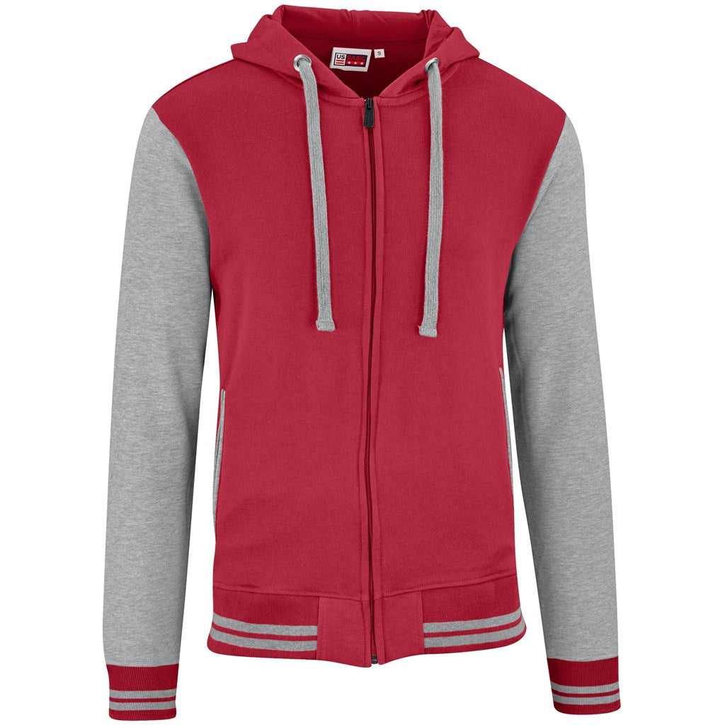 Mens Princeton Hooded Sweater - Red-0