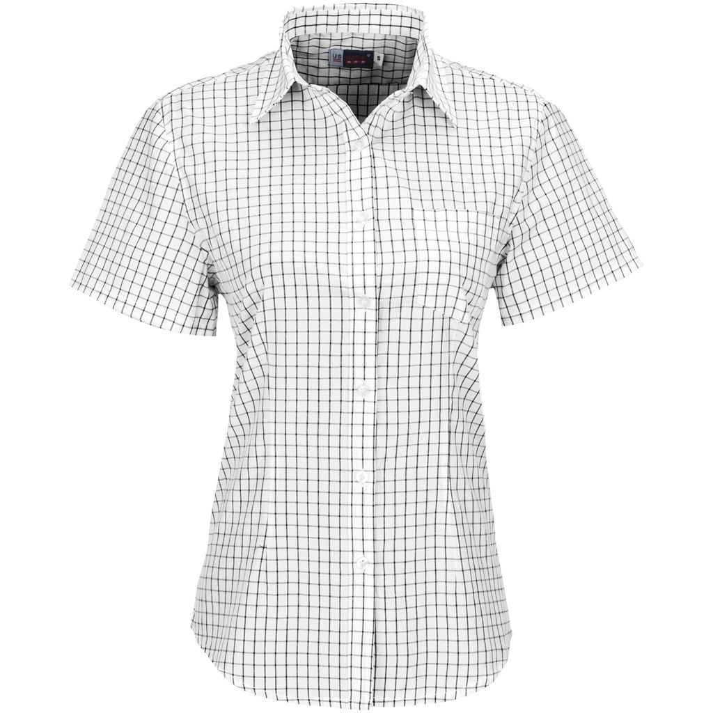 Ladies Short Sleeve Aston Shirt - White-0