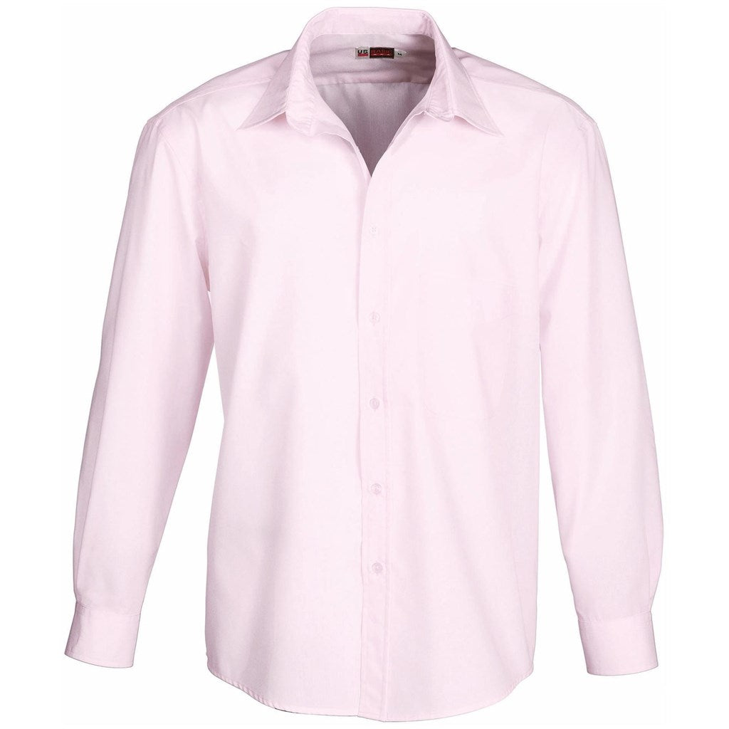 Mens Long Sleeve Washington Shirt - Pink-0