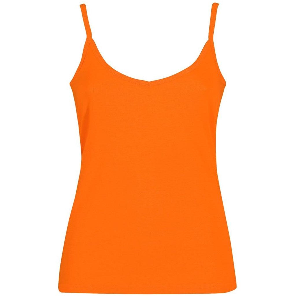 Ladies Lanai Spaghetti Top - Orange-0