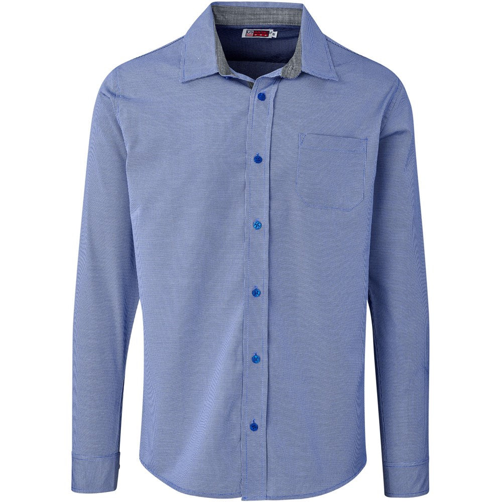 Mens Long Sleeve Coventry Shirt - Royal Blue-0