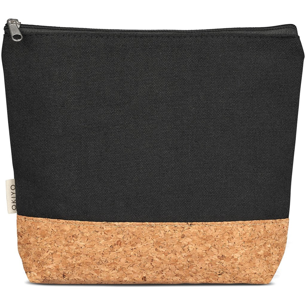 Okiyo Koruku Cork & Cotton Cosmetic Bag-3