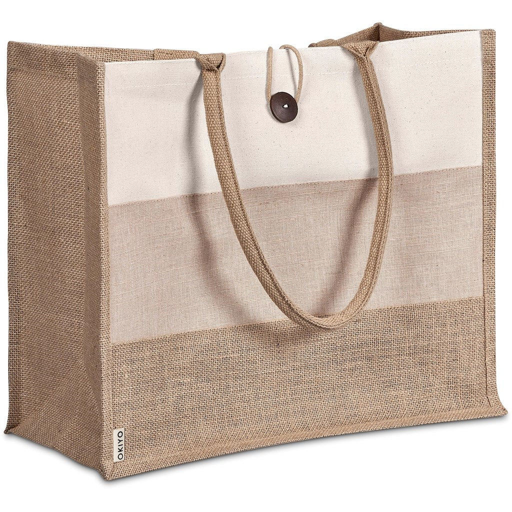 Okiyo Fukei Jute & Cotton Tote-6