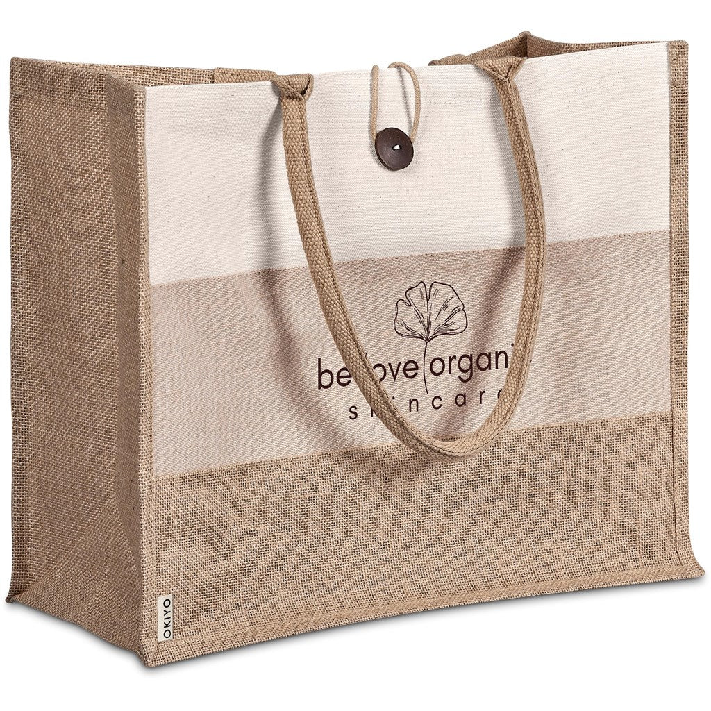 Okiyo Fukei Jute & Cotton Tote-5