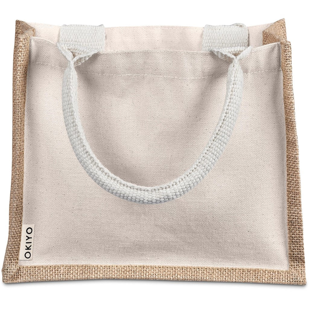 Okiyo Chinsai Mini Jute & Cotton Gift Bag-2