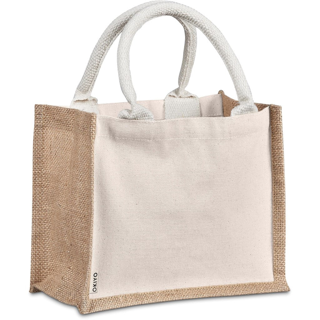 Okiyo Chinsai Mini Jute & Cotton Gift Bag-5