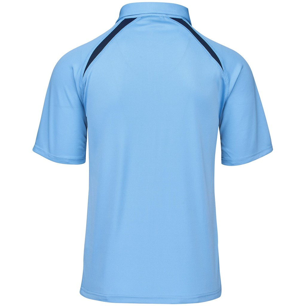 Mens Splice Golf Shirt - Light Blue-1