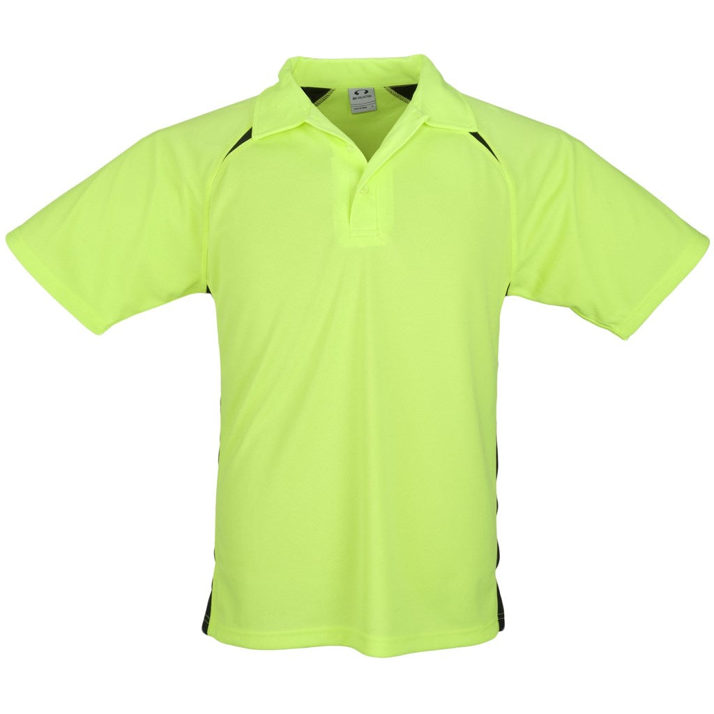 Kids Splice Golf Shirt - Lime-0