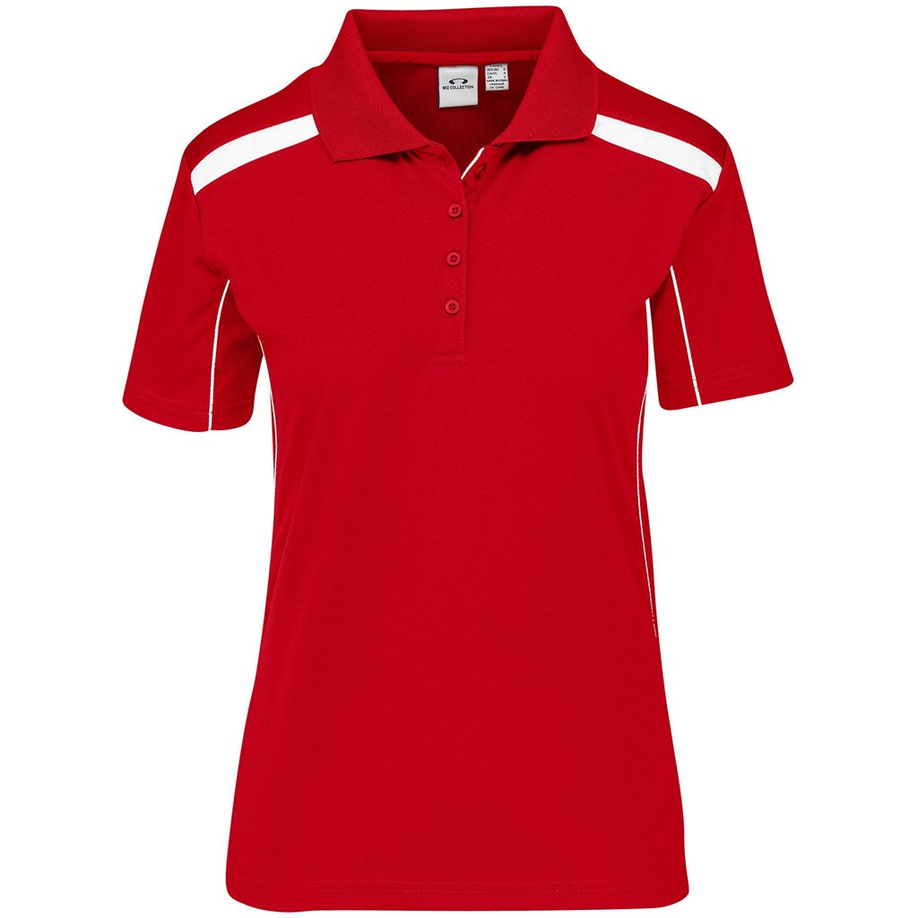 Ladies United Golf Shirt - Red-2