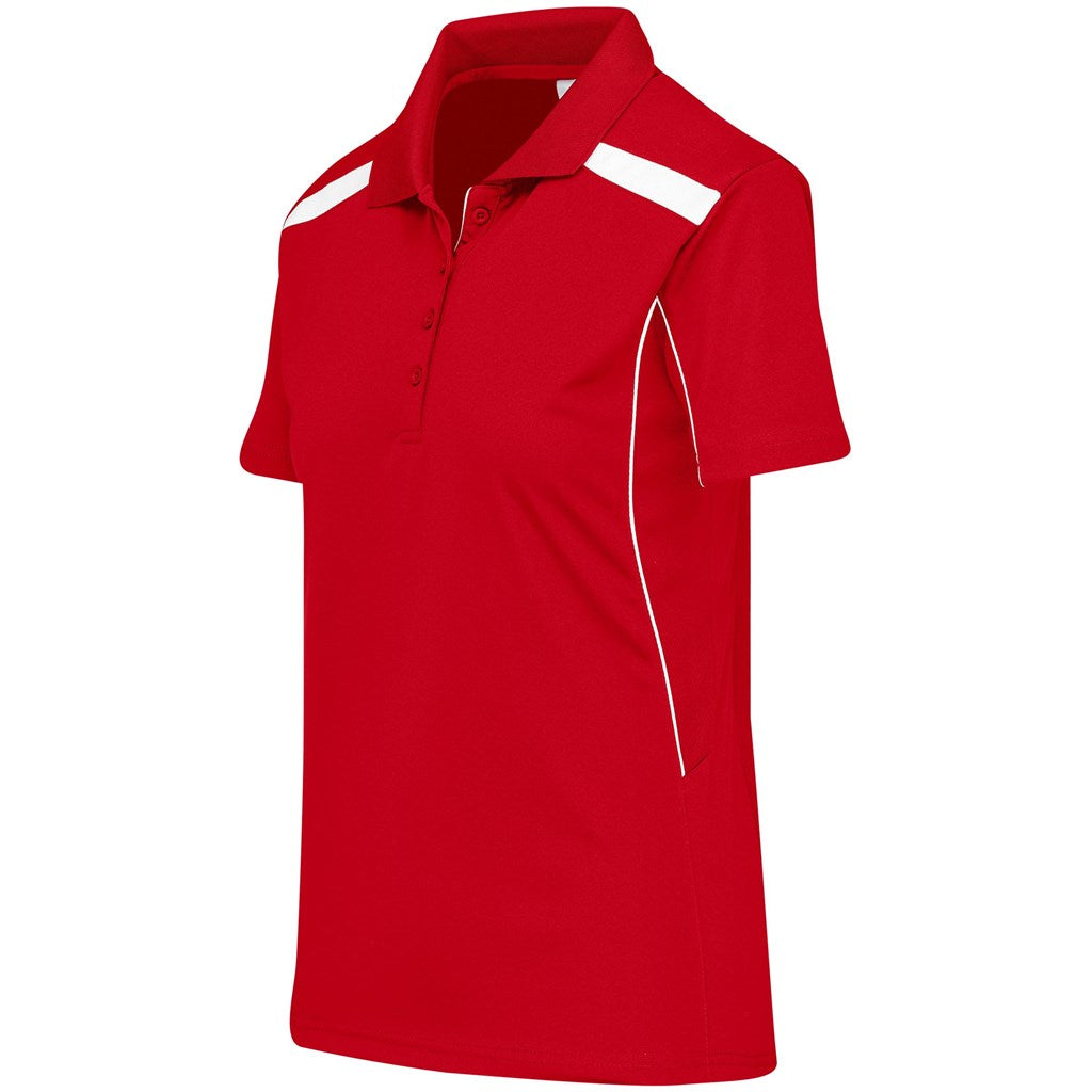 Ladies United Golf Shirt - Red-3