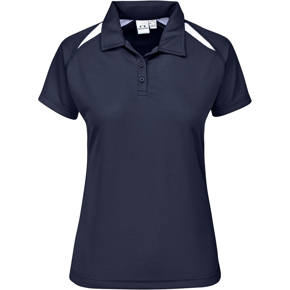 Ladies Splice Golf Shirt - Navy-0