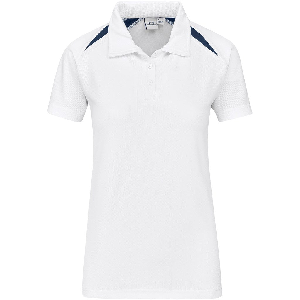 Ladies Splice Golf Shirt - White-0