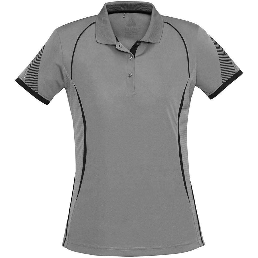 Ladies Razor Golf Shirt - Grey-0