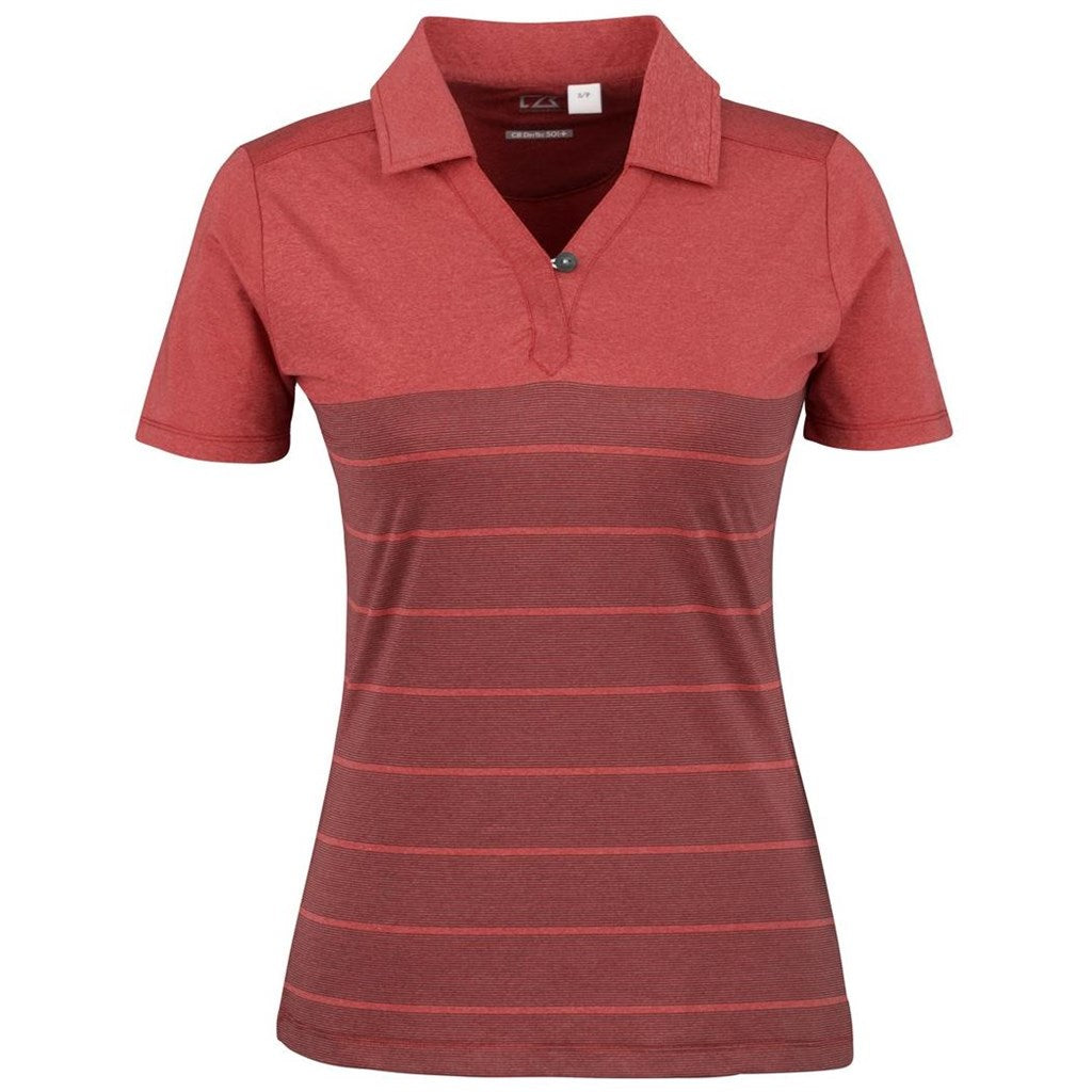 Ladies Streak Golf Shirt - Red-0